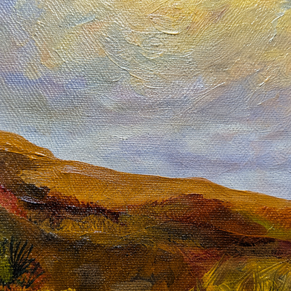 "Golden Autumn" Autumn Landscape Original Painting-18*24''-Oil on Canvas -Primed and Varnished– Golden Trees & Scenic Path Wall Art
