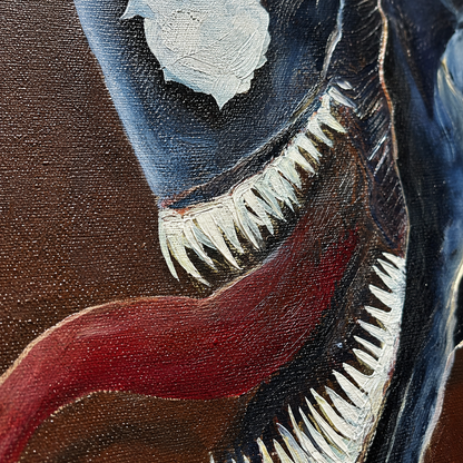 "The Venom" Venomous Creature Original -36*24''-Oil on Canvas-Primed and Varnished – Dark Fantasy Wall Art